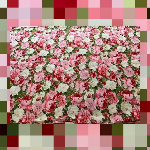 Candace Allen Vintage Rose Bouquet by David Textiles Cotton   3 Yards x 44" Wide - Picture 11 of 15